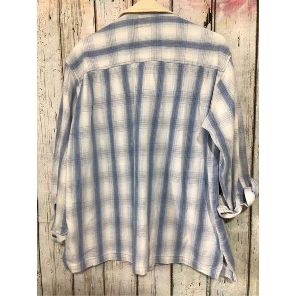 Vintage Union Bay Heavyweight Denim with Corduroy Collar Men’s Shirt Size Medium - Picture 9 of 15